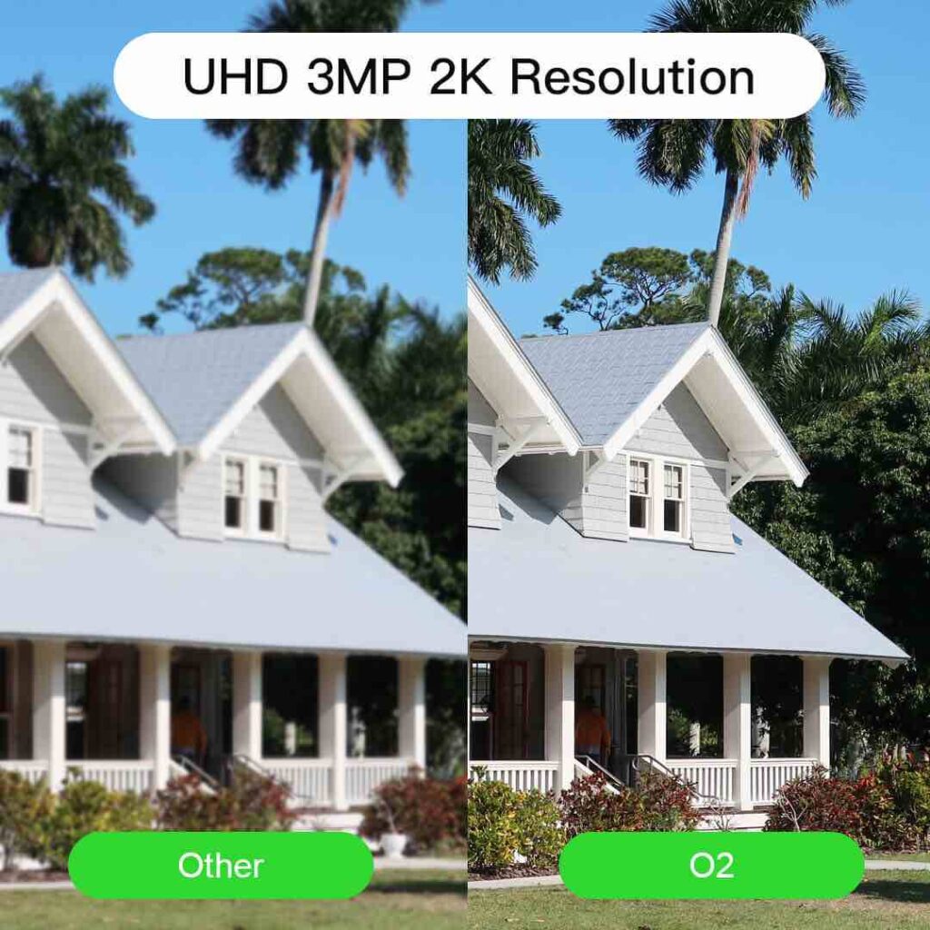 Laxihub 3MP outdoor camera O2 2K resolution